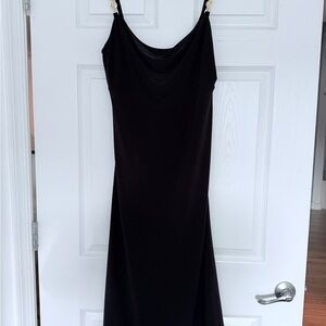 White House Black Market Spaghetti Strap Black Dress